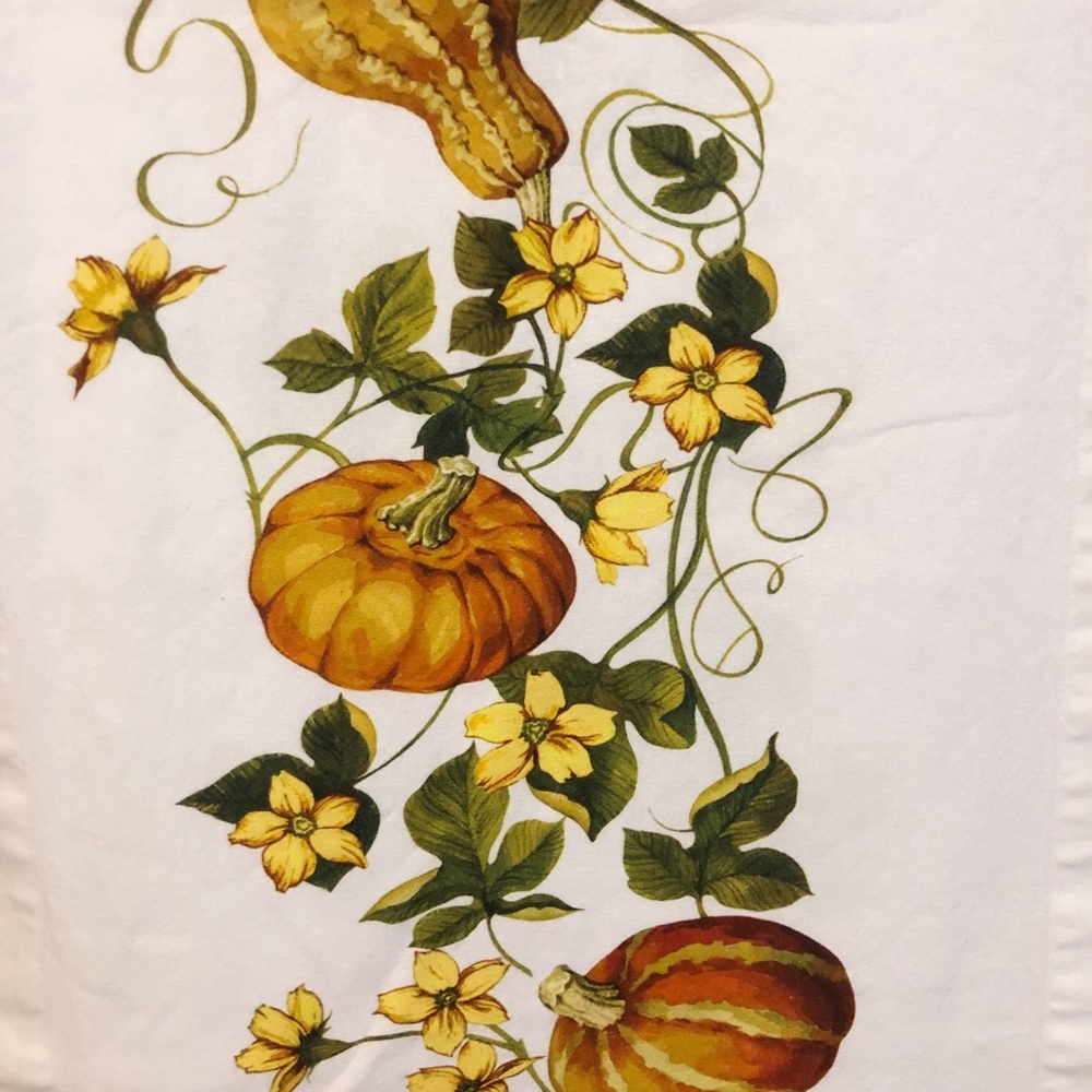 Sur la Table Fall Pumpkin Gourd Table Runner